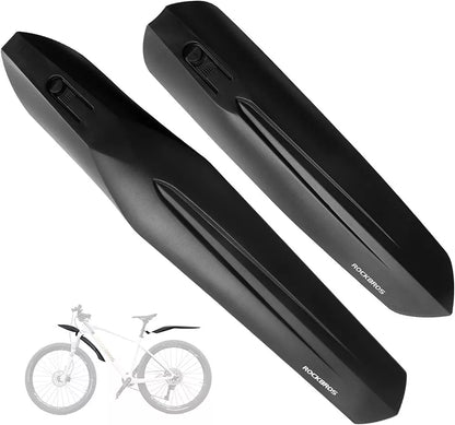 ROCKBROS Fahrrad Schutzblech Set Vorne + Hinten Fahrrad Schutzblech für 22-24 Zoll MTB