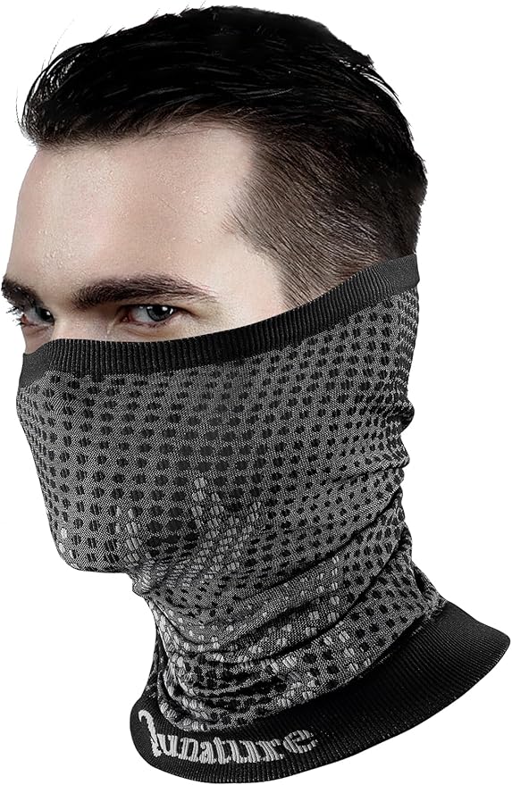 Qunature Multifunktionstuch Schlauchschal Winter Halstuch Winddichter Elastischer Atmungsaktiver Halswärmer Damen & Herren für Outdoor-Sport Skifahren Laufen Radfahren Wandern