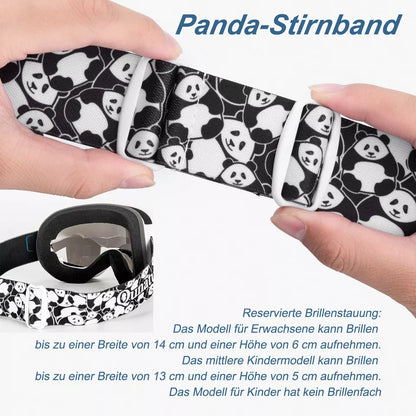 Qunature Skibrille Snowboardbrille für Brillenträger Kinder und Erwachsene Antibeschlag
