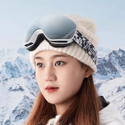 Qunature Skibrille Snowboardbrille für Brillenträger Kinder und Erwachsene Antibeschlag
