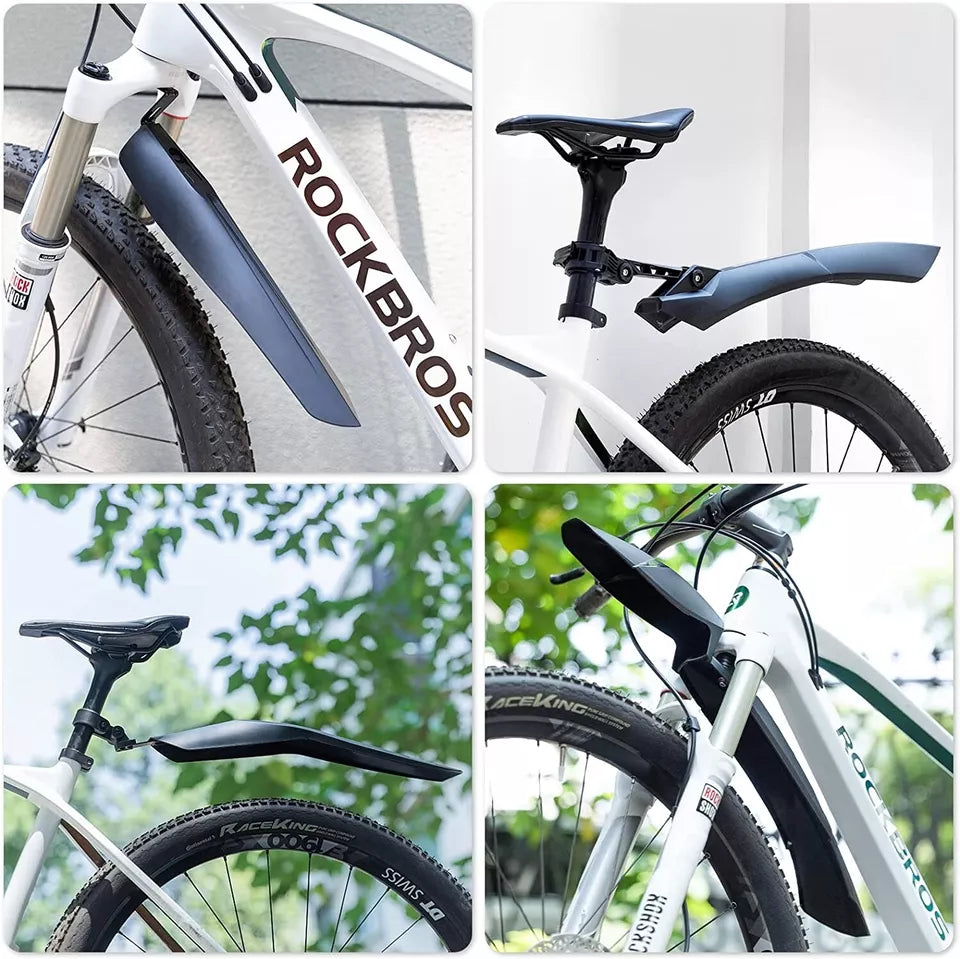 ROCKBROS Fahrrad Schutzblech Set Vorne + Hinten Fahrrad Schutzblech für 22-24 Zoll MTB