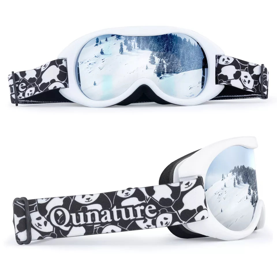 Qunature Skibrille Snowboardbrille für Brillenträger Kinder und Erwachsene Antibeschlag