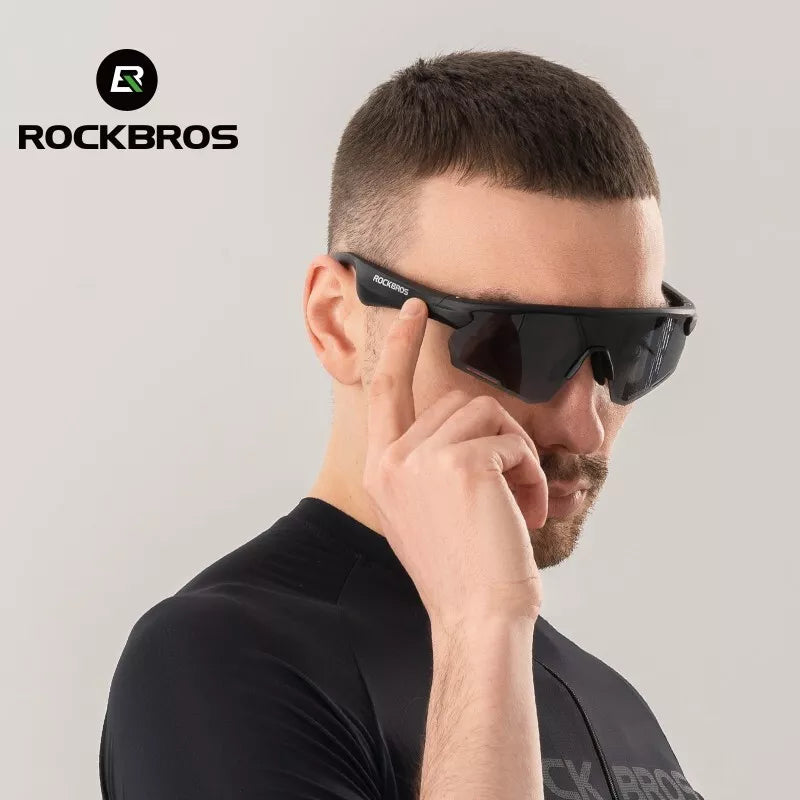 ROCKBROS Elektronische Bluetooth Brille Fahrrad Motorrad Auto Outdoor Laufen TAC