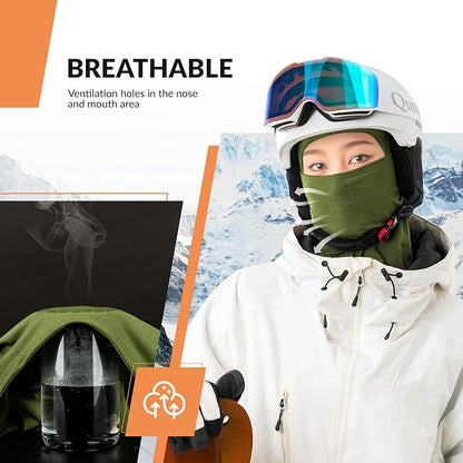 Qunature Sturmhaube Balaclava Winter Skimaske Winddichte Atmungsaktive Gesichtsmaske M/L für Outdoor-Sports Skifahren Radfahren Snowboarden Motorradfahren Damen/Herren