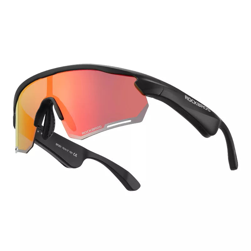 ROCKBROS Elektronische Bluetooth Brille Fahrrad Motorrad Auto Outdoor Laufen TAC