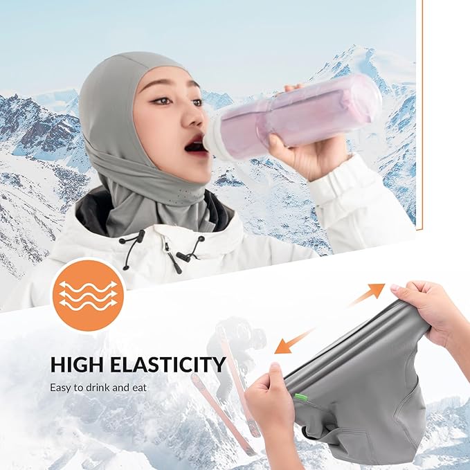 Qunature Sturmhaube Balaclava Winter Skimaske Winddichte Atmungsaktive Gesichtsmaske M/L für Outdoor-Sports Skifahren Radfahren Snowboarden Motorradfahren Damen/Herren