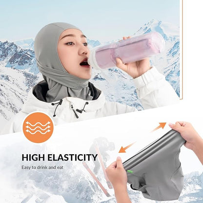 Qunature Sturmhaube Balaclava Winter Skimaske Winddichte Atmungsaktive Gesichtsmaske M/L für Outdoor-Sports Skifahren Radfahren Snowboarden Motorradfahren Damen/Herren