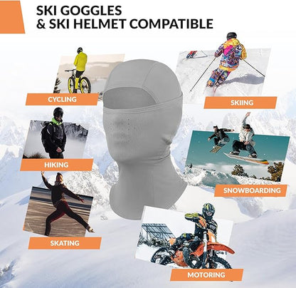 Qunature Sturmhaube Balaclava Winter Skimaske Winddichte Atmungsaktive Gesichtsmaske M/L für Outdoor-Sports Skifahren Radfahren Snowboarden Motorradfahren Damen/Herren