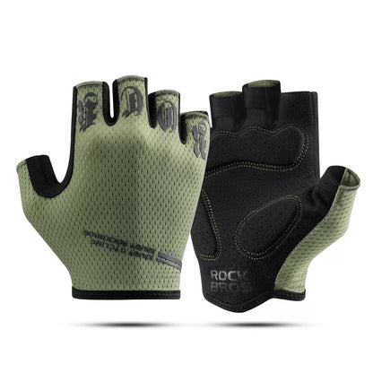 ROCKBROS Fahrradhandschuhe Kurze Halbfingerhandschuhe Sport Handschuhe Sommer