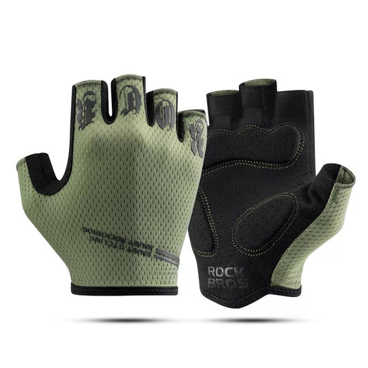 ROCKBROS Fahrradhandschuhe Kurze Halbfingerhandschuhe Sport Handschuhe Sommer