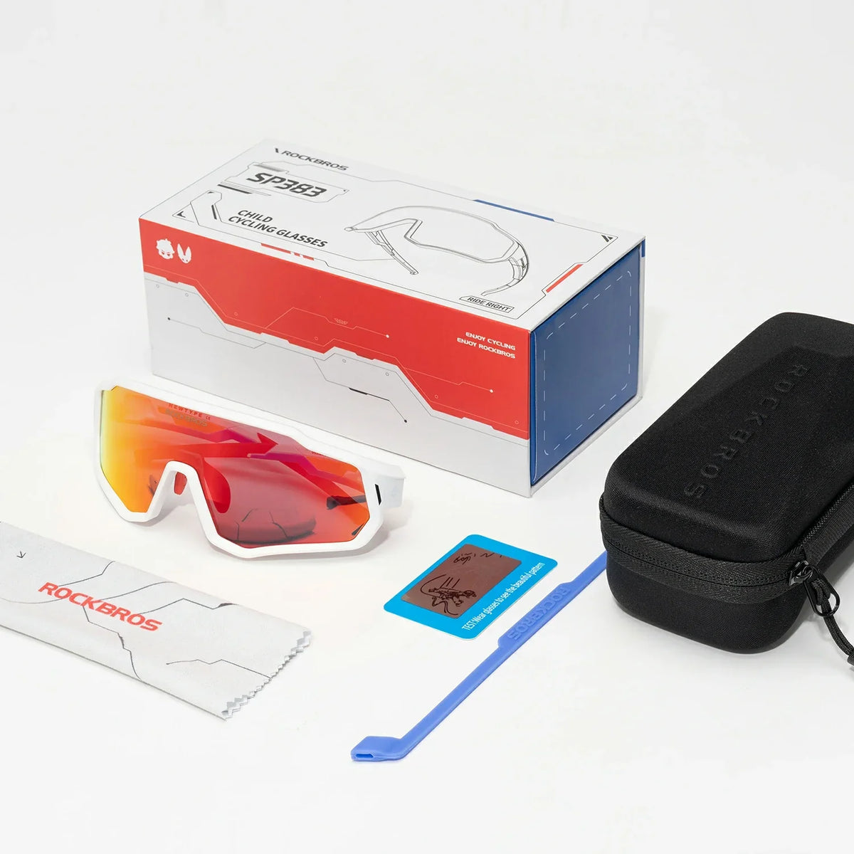 ROCKBROS Kinder Fahrrad Sonnenbrille - Polarisiert/Photochrom mit UV400 Schutz