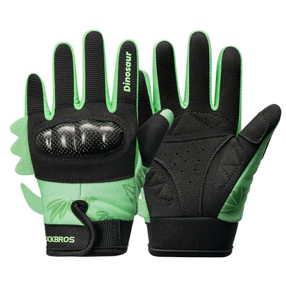 ROCKBROS Kinder Fahrradhandschuhe Ganzfinger mit Hard Shell Schutz