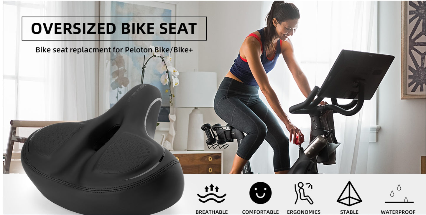 ROCKBROS Breite Fahrradsattel Sattel für Heimtrainer/Fahrrad Peloton Bike Sitz