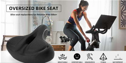 ROCKBROS Breite Fahrradsattel Sattel für Heimtrainer/Fahrrad Peloton Bike Sitz