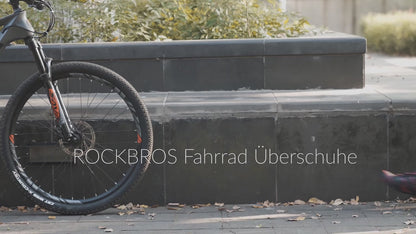 ROCKBROS LF1081 Wasserdicht Überschuhe Windfest Schwarz