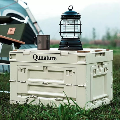 Qunature Campingbox Faltbare Organizer Campingbox Aufbewahrungsbox 26/55/60L