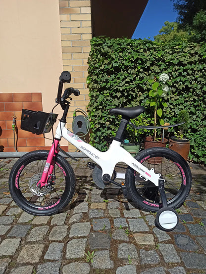 SKYS Kinderfahrrad von 3 bis 9 Jahren 14/16/18 Zoll Rosa