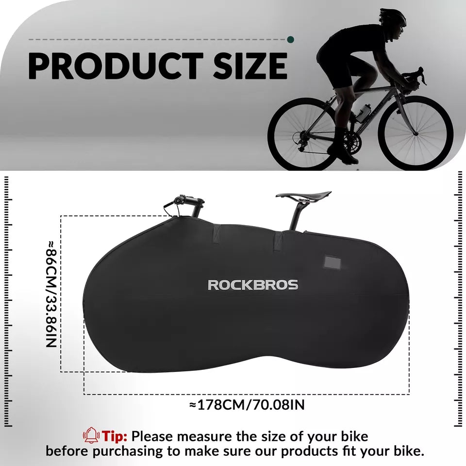 ROCKBROS Fahrrad Transporttasche für 1 Fahrrad bis 26 Zoll Aufbewahrungstasche MTB