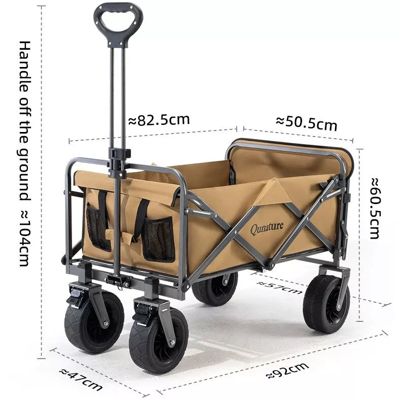 QUNATURE Campingwagen Bollerwagen 180L
