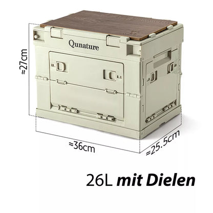 Qunature Campingbox Faltbare Organizer Campingbox Aufbewahrungsbox 26/55/60L