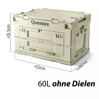Qunature Campingbox Faltbare Organizer Campingbox Aufbewahrungsbox 26/55/60L