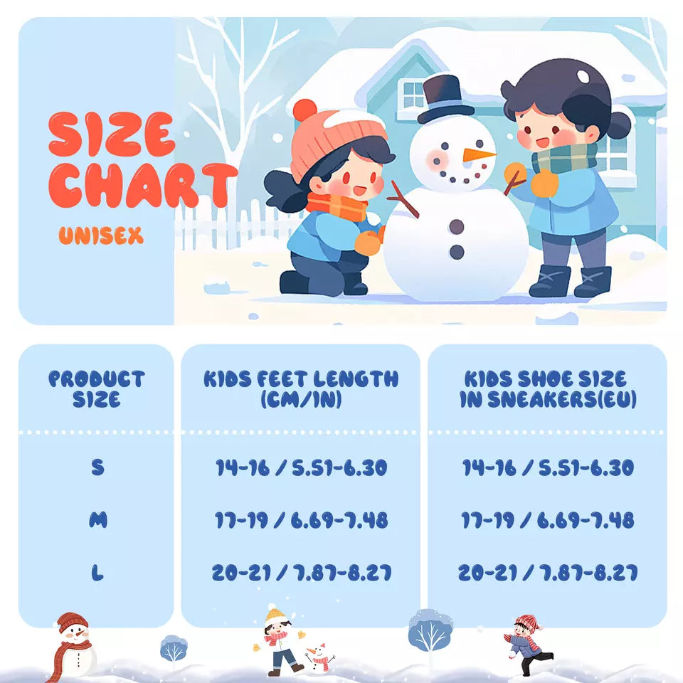 Qunature Skisocken Kinder/Jungen Wintersocken Ski Kniestrümpfe mit Wolle 1 Paar