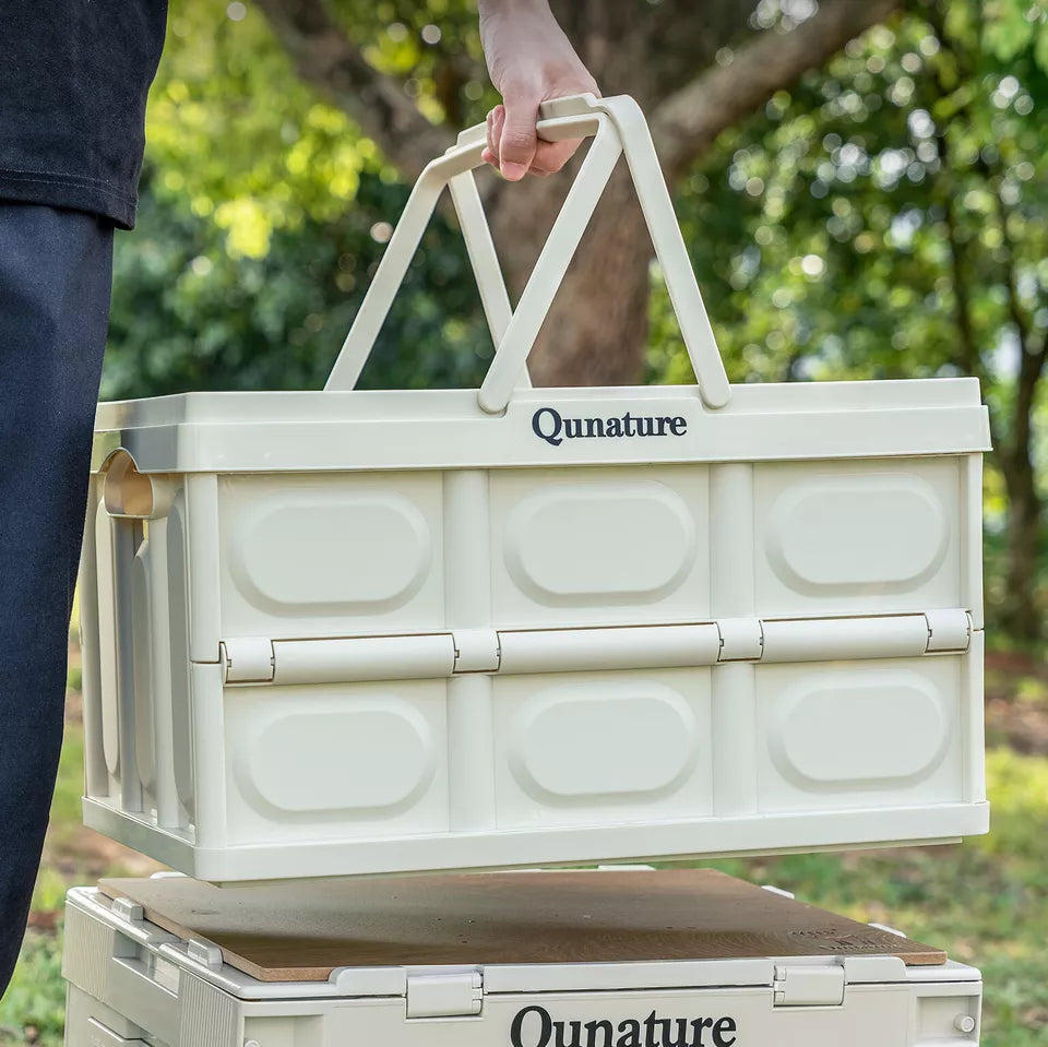 Qunature Campingbox Faltbare Organizer Campingbox Aufbewahrungsbox 26/55/60L