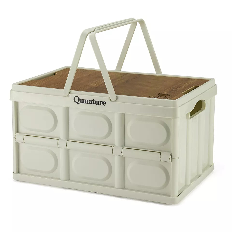 Qunature Campingbox Faltbare Organizer Campingbox Aufbewahrungsbox 26/55/60L