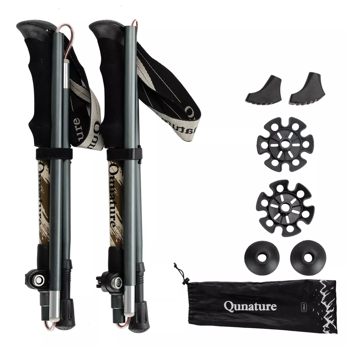 Trekkingstöcke Wanderstöcke Set 7075 Aluminium 130cm