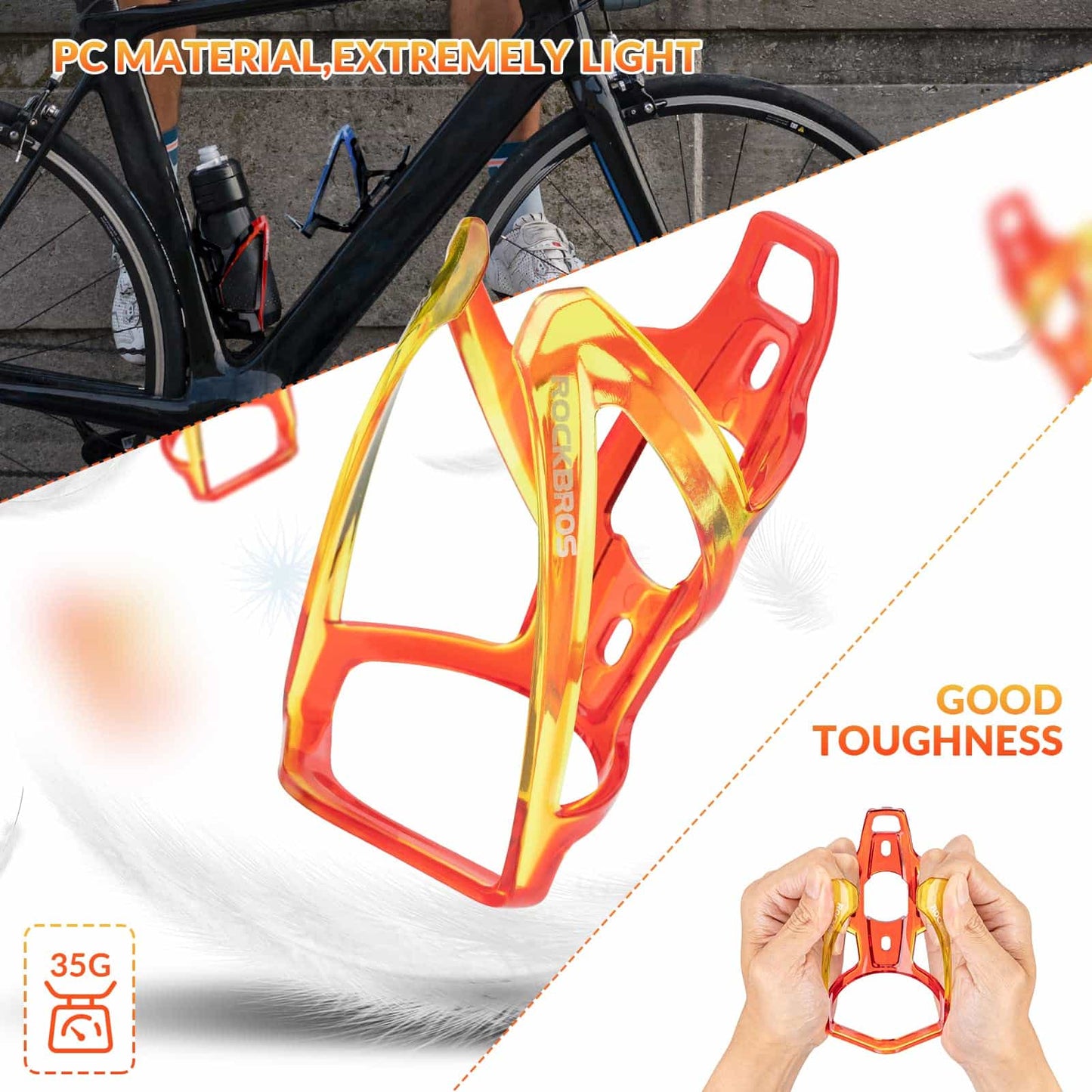 35g Leicht PC Fahrrad Flaschenhalter ROCKBROS
