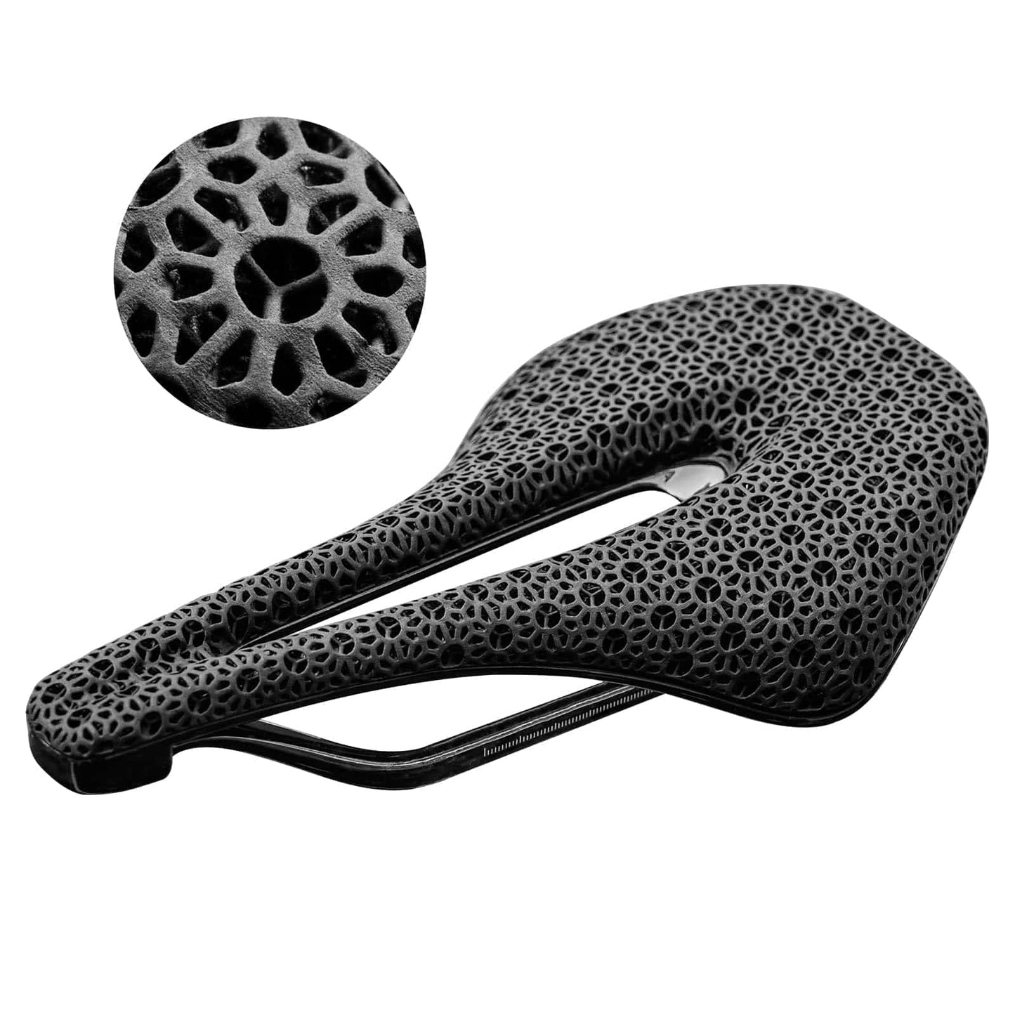 3D Druck Carbon Rennradsattel Ultraleicht Stoßdämpfender Ergonomischer ROCKBROS
