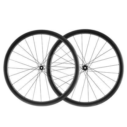 700C Carbon Laufradsatz 38mm Scheibenbremse Steckachse Laufrad Set für Rennrad ROCKBROS