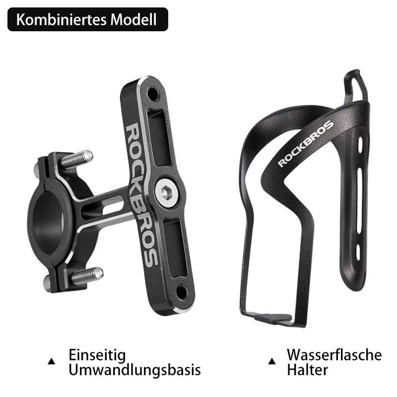 Alu Universal Flaschenhalter Adapter für Fahrrad und Motorrad ROCKBROS
