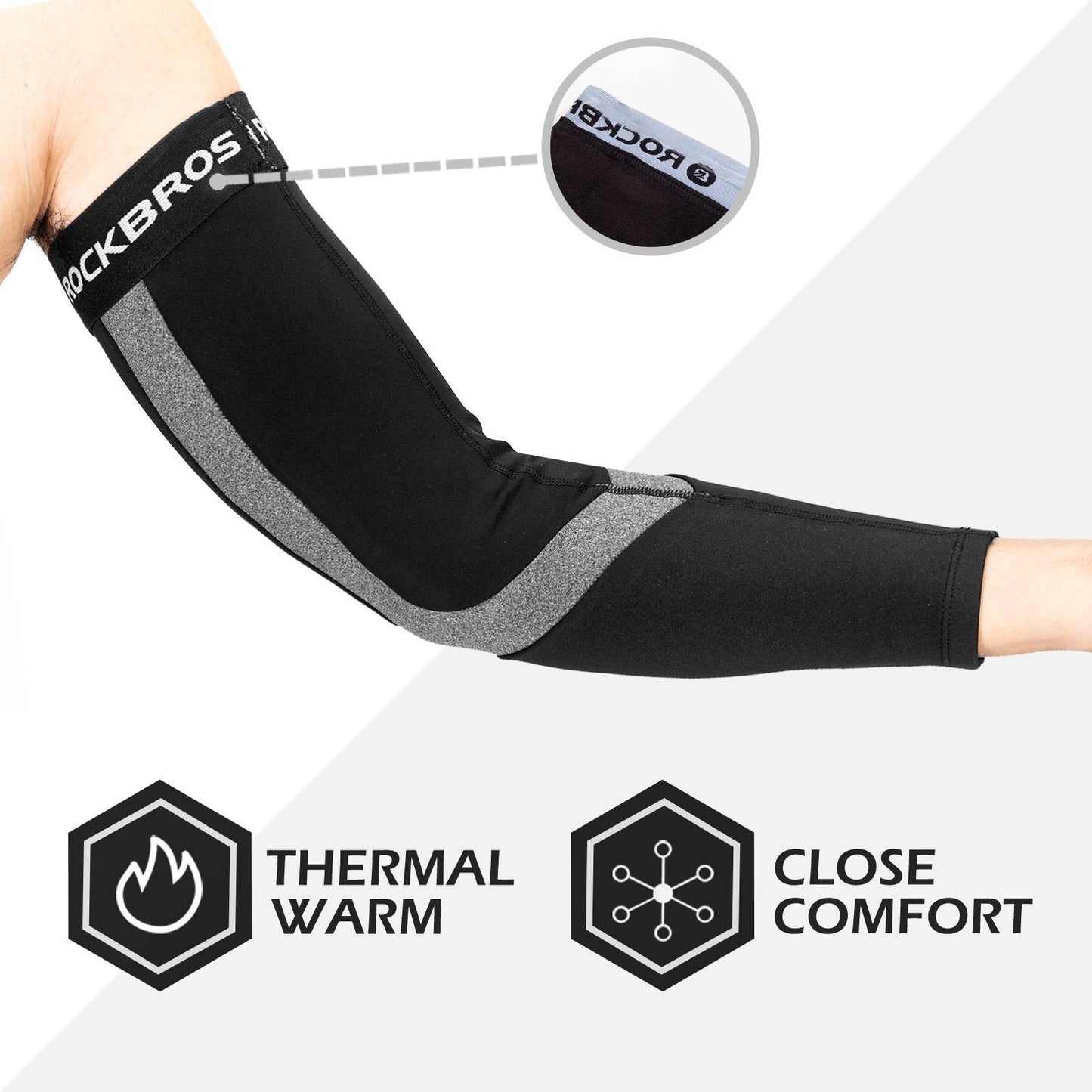 Armlinge Winter Armwärmer für Radsport Wandern Laufen Outdoor ROCKBROS