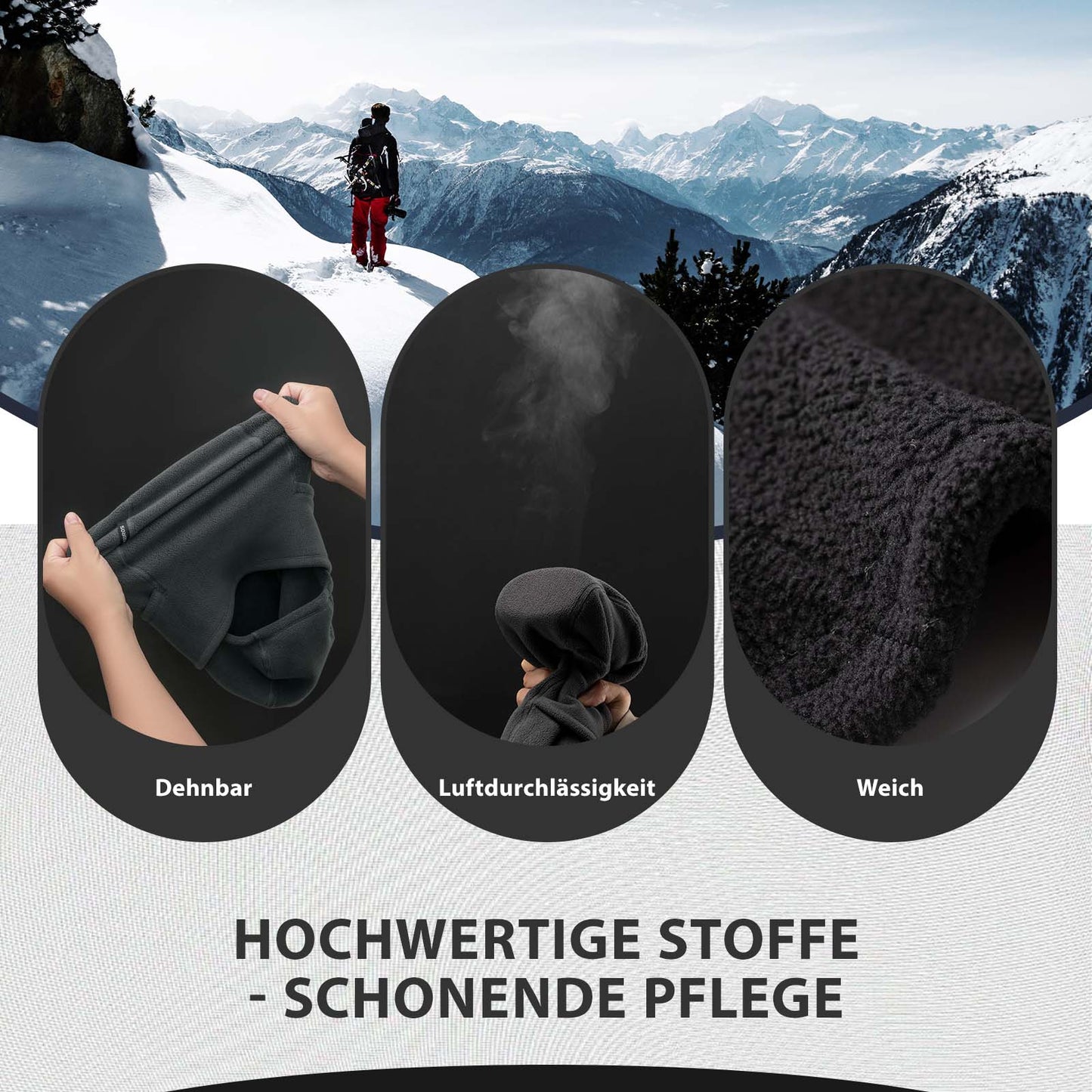 Balaclava Winter Skimaske Warm Sturmmaske Unisex Einheitsgröße ROCKBROS