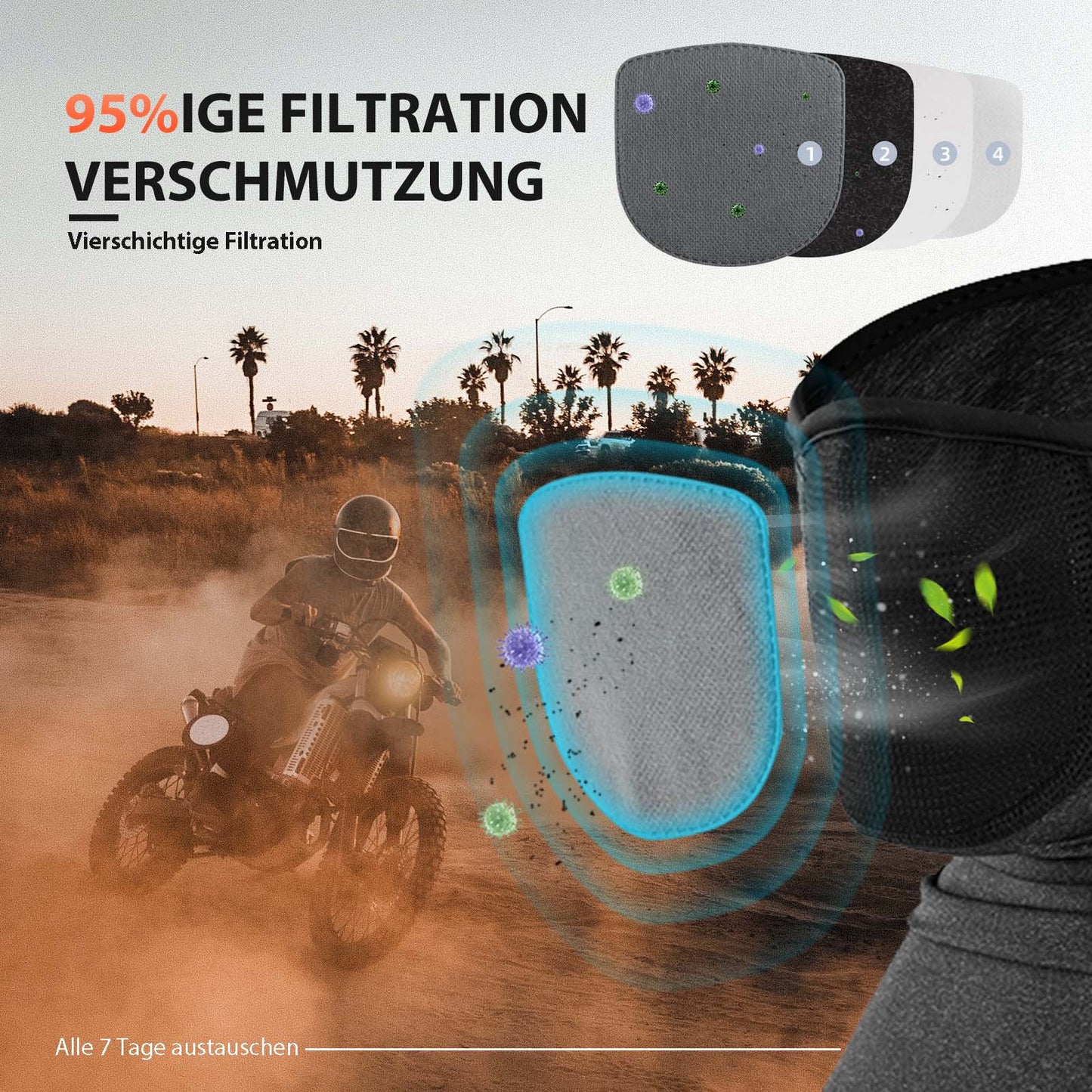 Balaclavas Multifunktion Atmungsaktiv Gesichtsbedeckung Unisex ROCKBROS