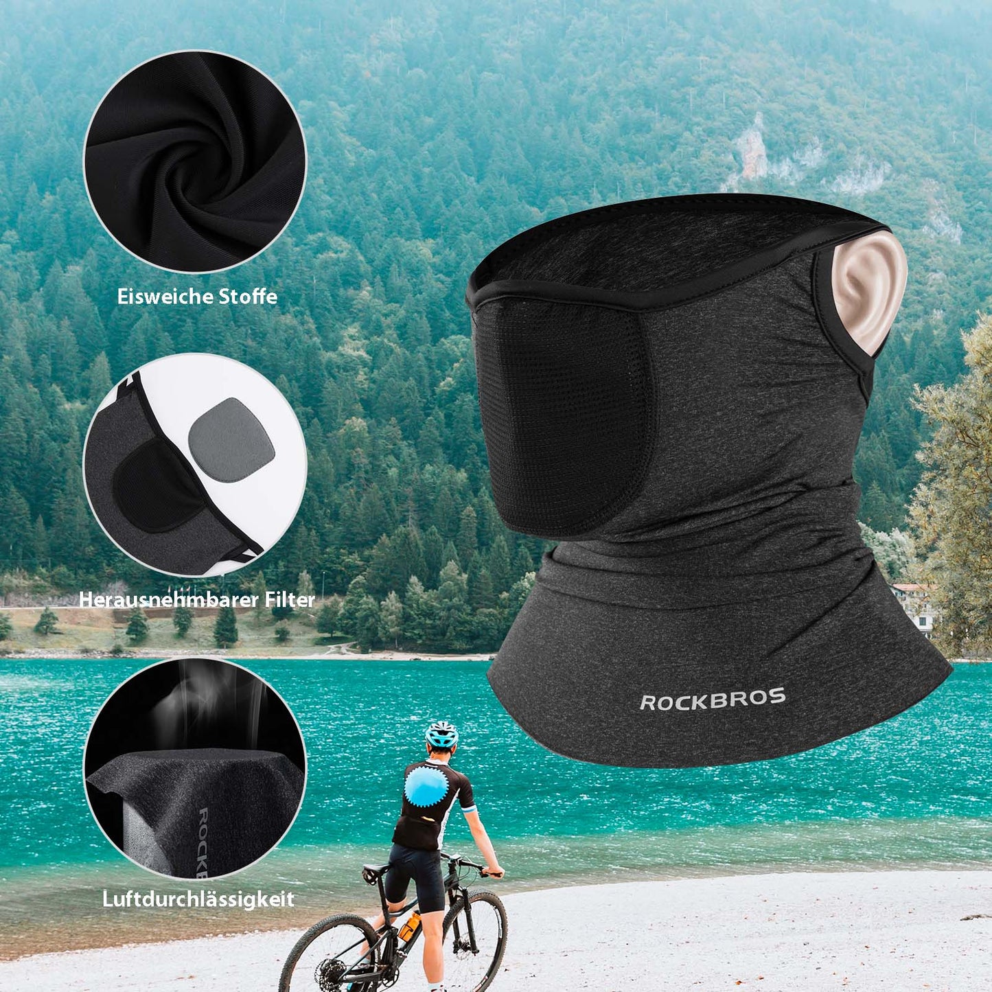 Balaclavas Multifunktion Atmungsaktiv Gesichtsbedeckung Unisex ROCKBROS