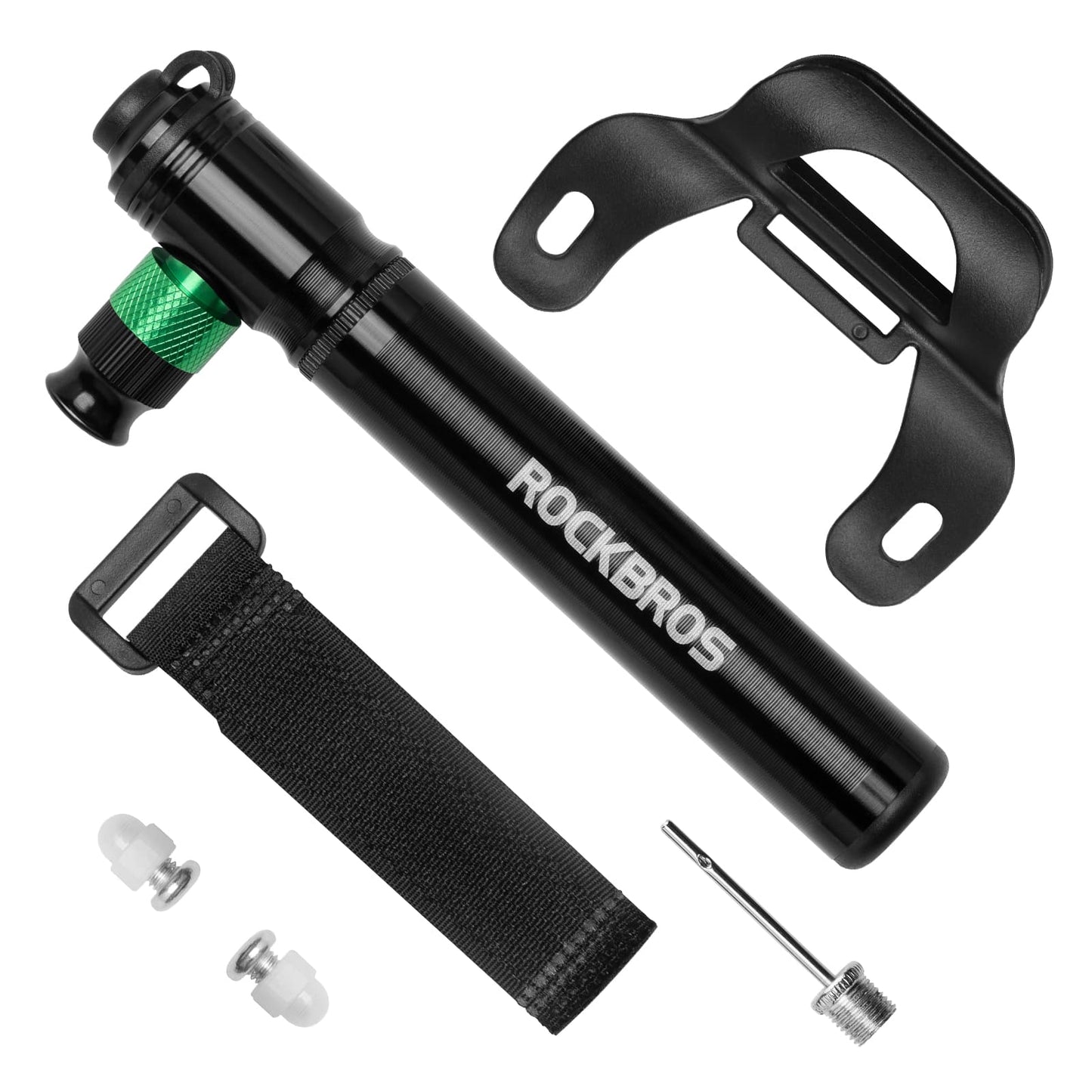 CO2 Fahrradpumpe 110 PSI Aluminium Minipumpe Schwarz ROCKBROS