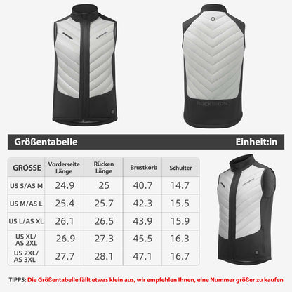 Elektrische Beheizte Weste mit 3 Temperaturstufen für Herren/Damen ROCKBROS