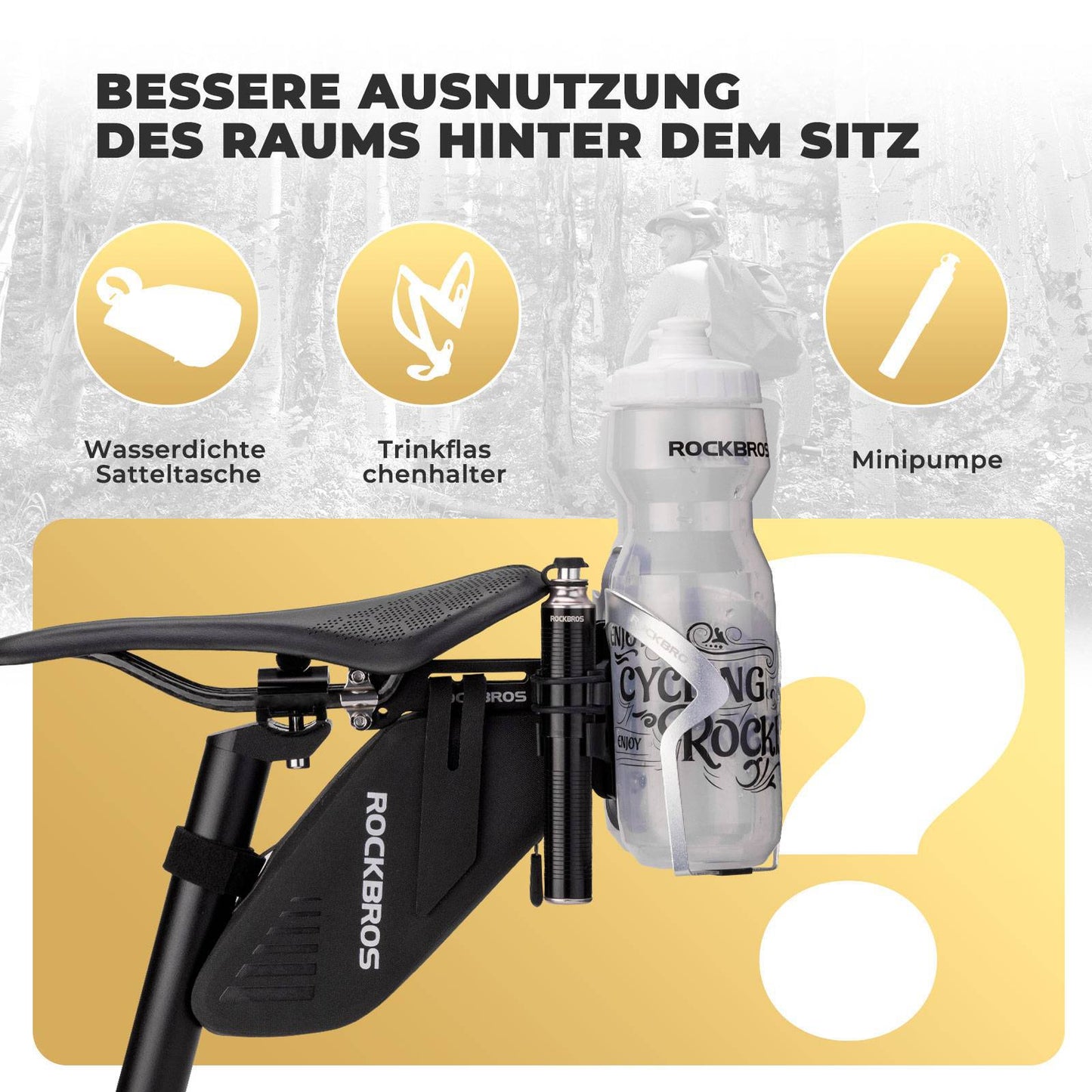 Fahrrad Flaschenhalter Adapter Aluminum Einstellbar Halterung ROCKBROS