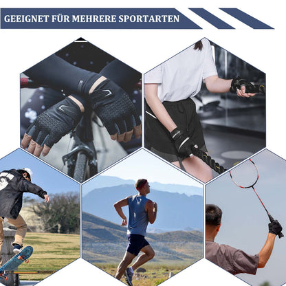 Fahrrad Handschuhe Damen Herren Halbfinger Fahrradhandschuhe ROCKBROS