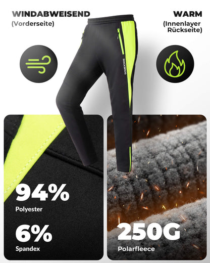 Fahrrad Jacke & Hose Winter Fahrradanzug Leuchtendes Grün ROCKBROS