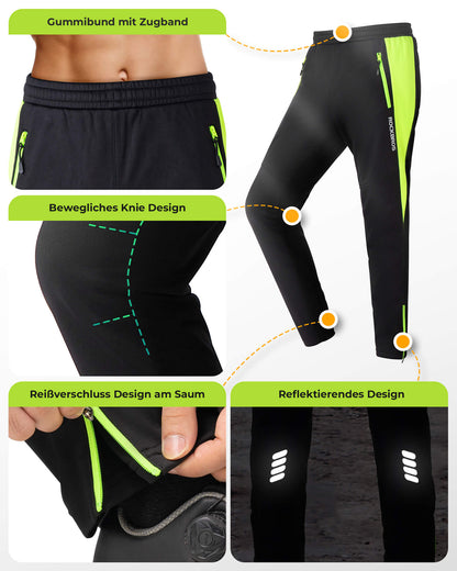 Fahrrad Jacke & Hose Winter Fahrradanzug Leuchtendes Grün ROCKBROS