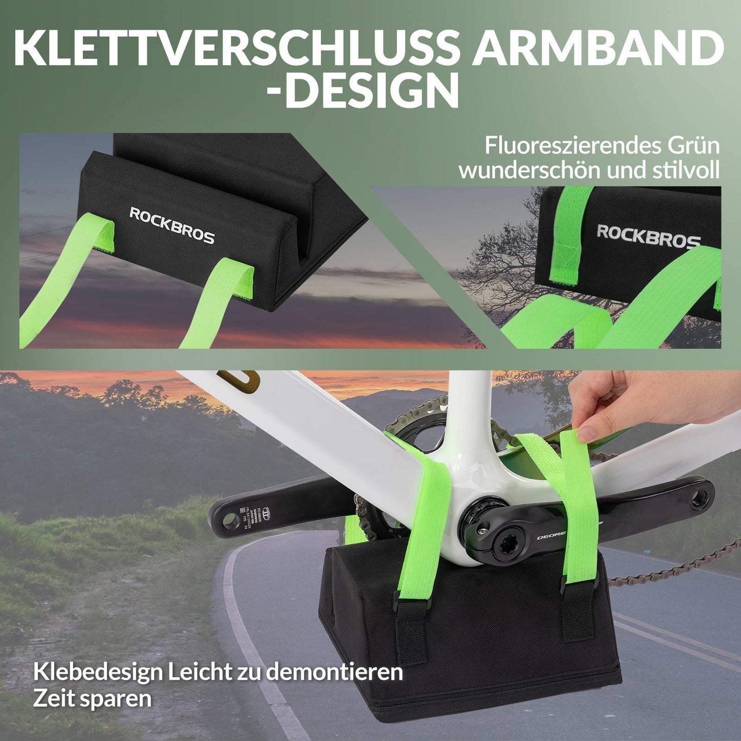 Fahrrad Kettenradgarnitur Schutzpolster Fahrradzubehör Universal ROCKBROS
