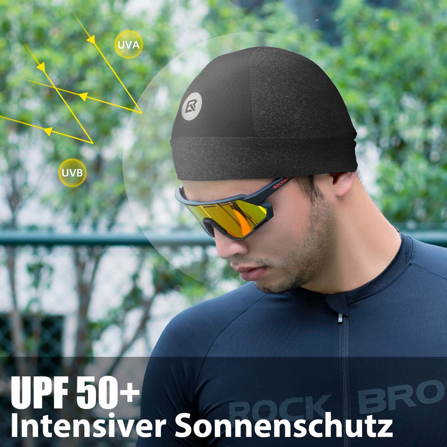 Sommer Fahrrad Mütze UV Schutz Laufmütze Herren 50-64CM ROCKBROS