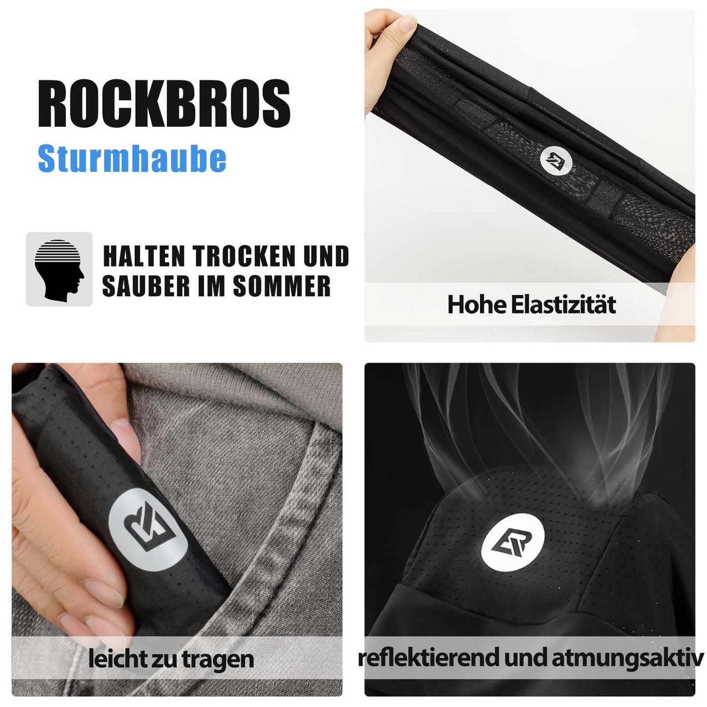 Sommer Fahrrad Mütze UV Schutz Laufmütze Herren 50-64CM ROCKBROS