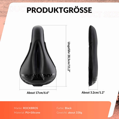 Fahrrad Sattelbezug Gel Gepolsterter Weicher Fahrradsitz Bezug ROCKBROS