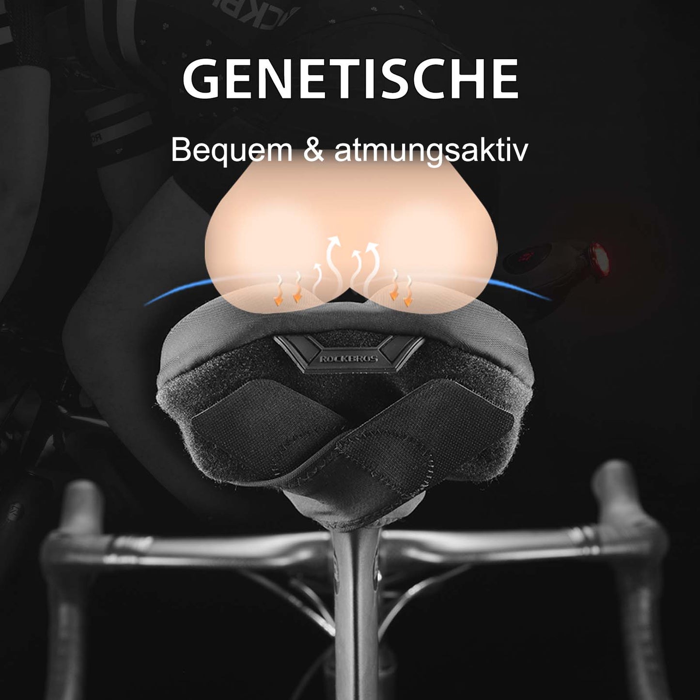 Fahrrad Sattelbezug Gel Sattel Überzug Schwarz ROCKBROS