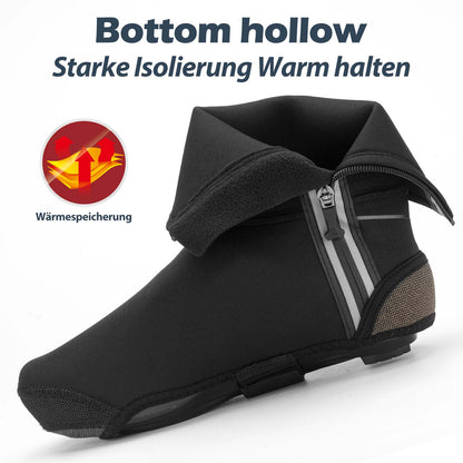 Winter Fahrrad Überschuhe warm Überzieher für Radsport Schwarz ROCKBROS
