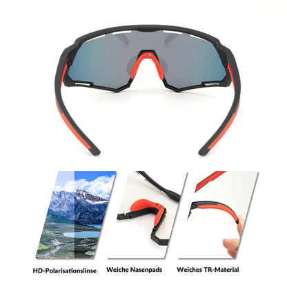 Fahrradbrille 2-in-1 Sportbrille Polarisiert & Selbsttönend ROCKBROS